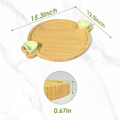 Charcuterie Boards Gift Set: Bamboo Charcuterie Cheese Board - Unique for Mom - House Warming Gifts New Home, Bridal Shower Wedding Gifts for Couple