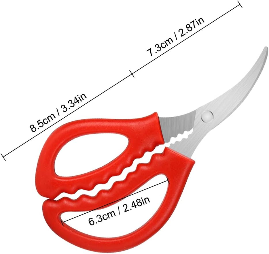 Calary Seafood Scissors Crab Scissors Seafood Shears Multifunctional Crab Leg Crackers and Tools