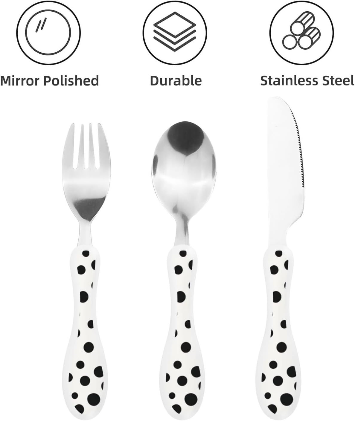 3-Piece Kids Silverware Set With Storage Case, Stainless Steel Reusable Children Safe Knife Spoon Fork Set Yellow Sunflowers Children Flatware Set For Kids Lunch Box