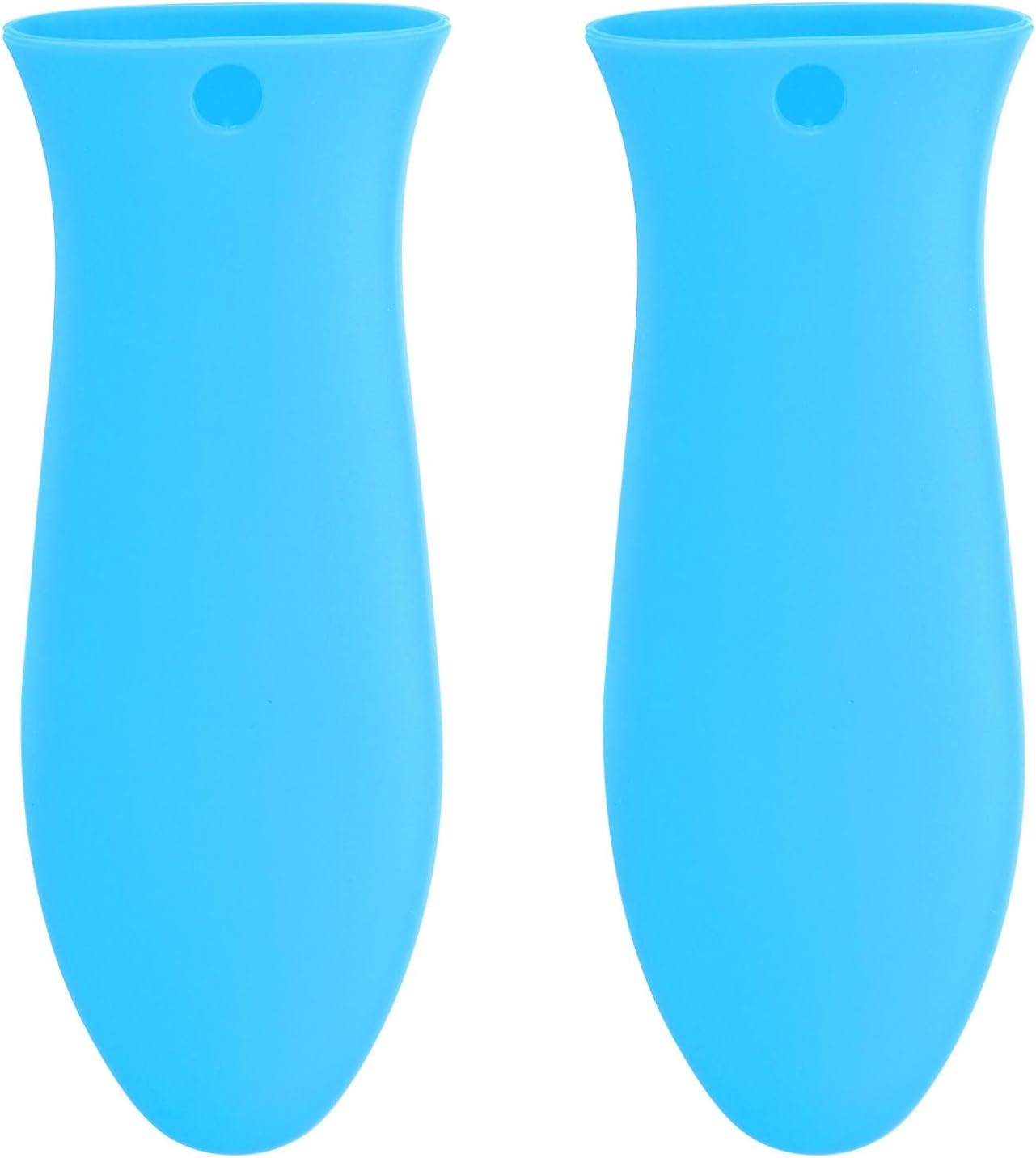 uxcell 2pcs Silicone Hot Handle Holders, Cast Iron Skillet Handle Covers Silicone Pan Handle Sleeve for Frying Pans Griddles Cookware Handles, Orange