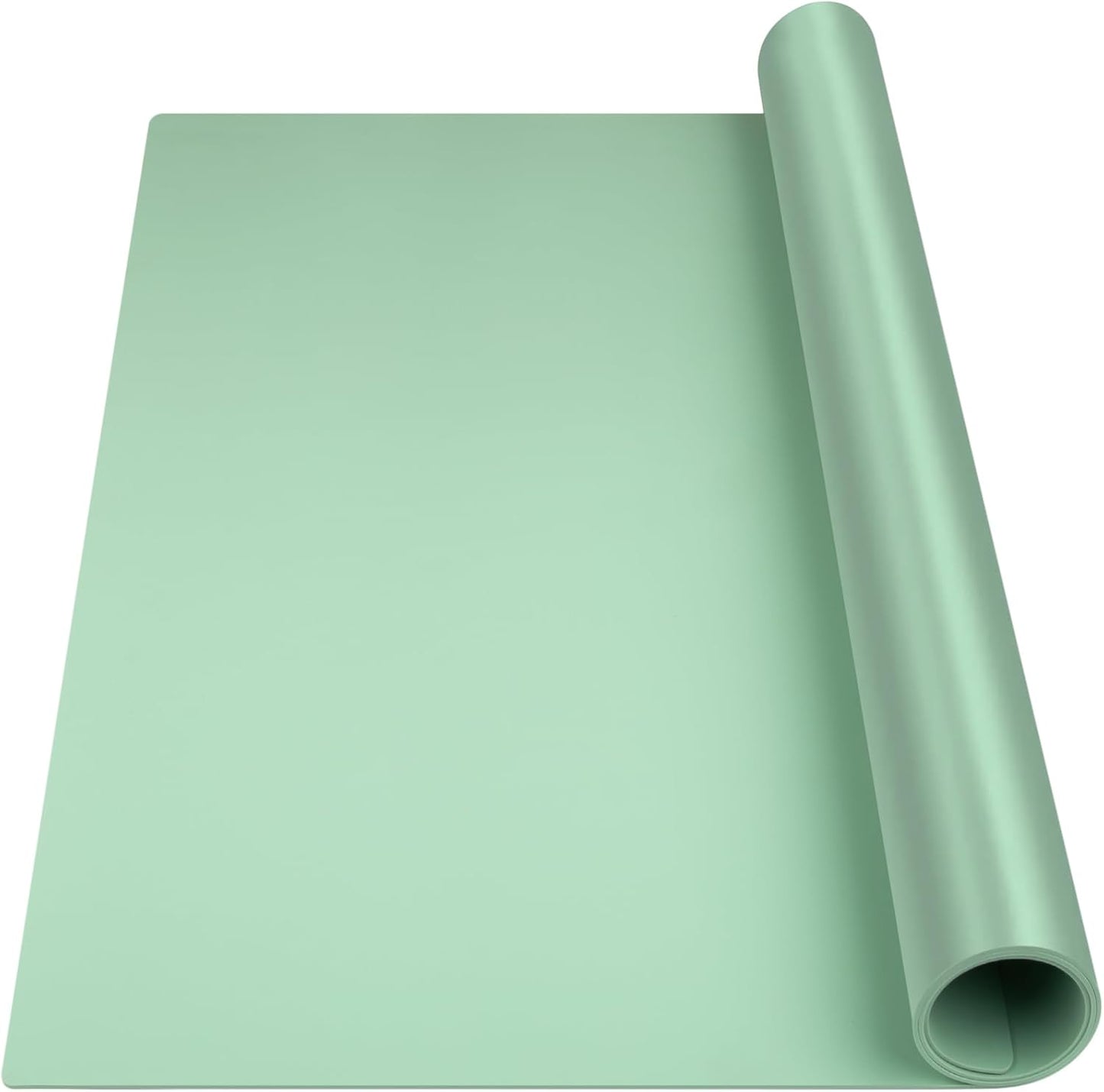 Silicone Mat Heat Resistant Mats for Countertop, Large Silicone Mats for Crafts Kitchen Counter Workbench Table protector, Size 36x24 inches Thick 2mm,Rolled Package,Light Blue