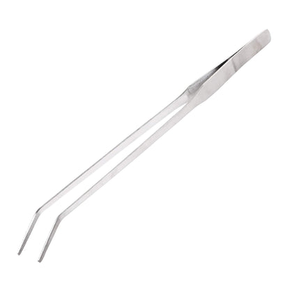 12 Inch Kitchen Long Tweezers Tongs, Cooking Tweezers Stainless Steel, Ideal for Meat Pasta Plating Pinching Delicate Small Pieces of Food