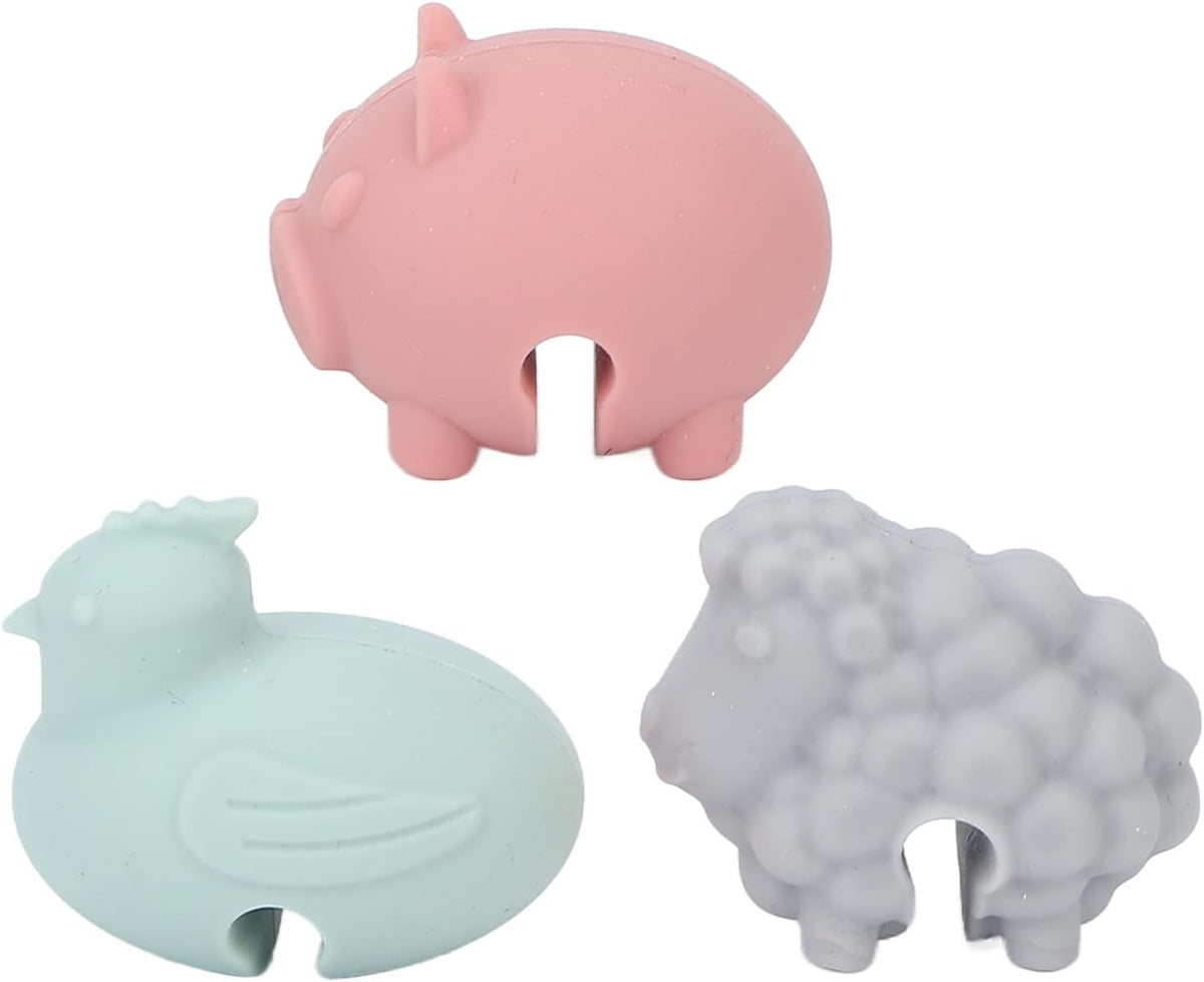 3PCS Spill Proof Lid Lifter, Silicone Cute Anti Overflow Pot Watcher