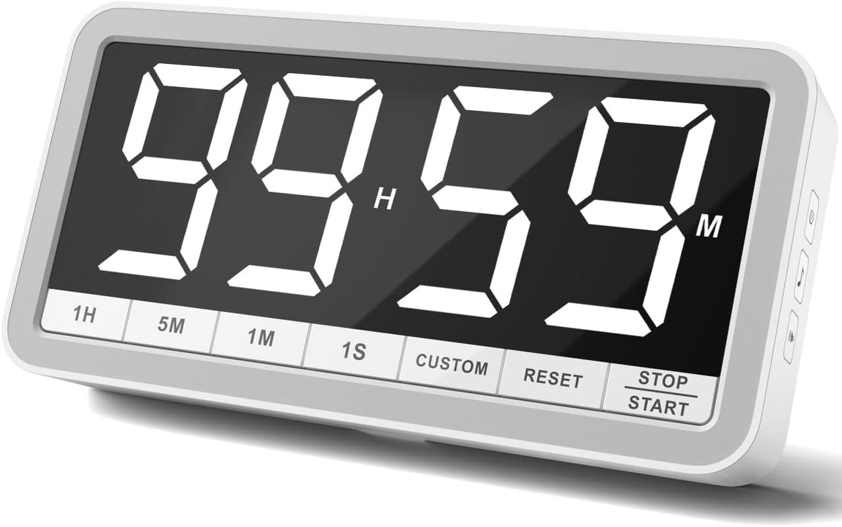 VOCOO Large 7.8" Digital Timer, Magnetic LED Timer for Kitchen & Classroom
