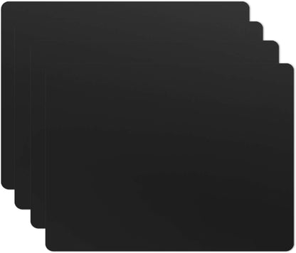 Silicone Placemats, Food-Grade Non-Slip Waterproof, Dining, Stain Resistant, Countertop Protector, Kitchen Counter Mat, Heat Resistant, Baking mat Dishwasher Safe (23.6"×15.7"-1pack, Black)