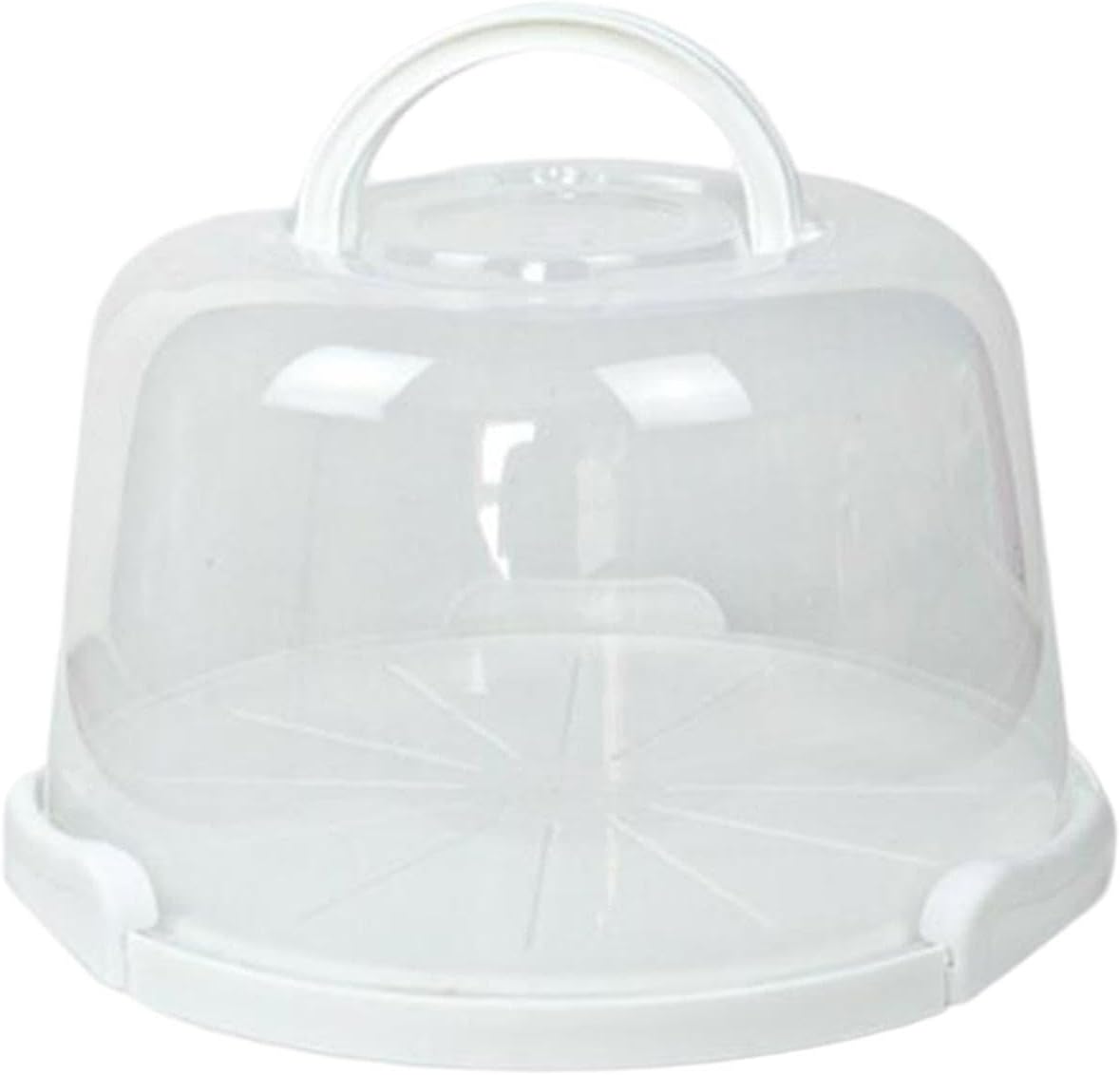 Cake Carrier with Lid and Handle, Serving Tray, Cupcake Container for Desserts, Kitchen, Dishes, 6 inch