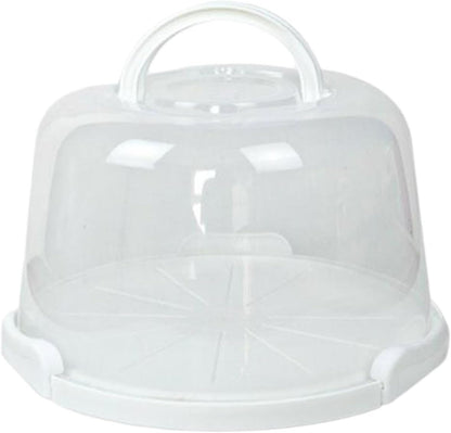 Cake Carrier with Lid and Handle, Serving Tray, Cupcake Container for Desserts, Kitchen, Dishes, 6 inch