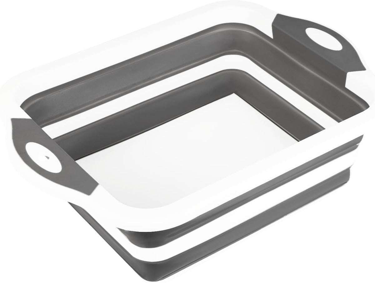 Collapsible BBQ Prep Tub/Cutting Board 10L, Orange