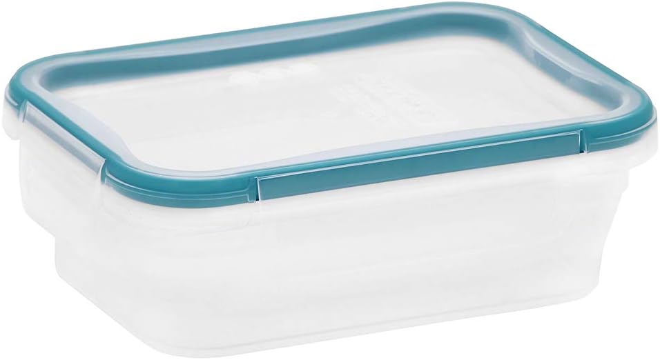 Snapware Plastic Total Solutions (5-Pack, 3 Cup) Food Storage Containers Set, Airtight & Leakproof Plastic Locking BPA-Free Lids Tupperware, Freezer Dishwasher Microwave Safe