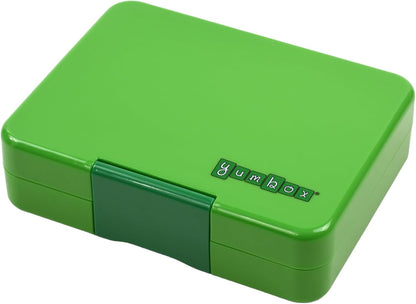 Yumbox Snack Box, 3 Compartments, Leakproof, Glitter Blue | Built-In Dip Well | Removable Compartment Tray | Easy-Open Single Latch | Lightweight & Compact | Perfect for Snacks & Sides