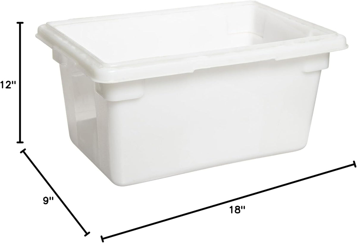 Rubbermaid Commercial Products Polycarbonate Food Storage Box/Tote, 2 Gallon, Clear, for Restaurant/Kitchen/Cafeteria