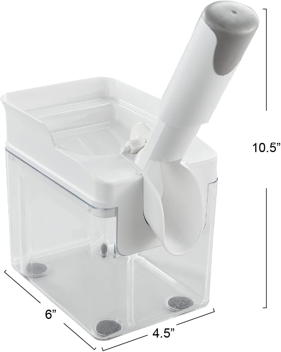 Leifheit Cherry Stoner Remover – Stainless Steel Plunger Pits 25 Lbs/Hour, Easy-Clean Container, Dishwasher Safe, Ideal for Pies, Canning, Snacking, German Design, Replacement Parts – White