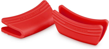 Le Creuset Silicone Set of 2 Handle Grips, 5" x 2 1/2" each, Black
