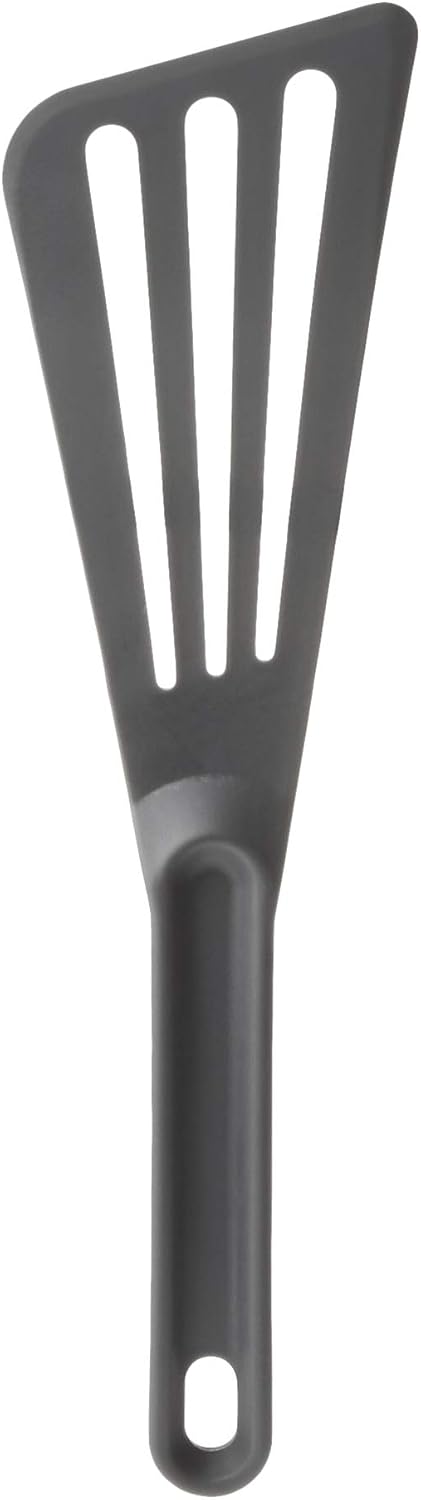 Mercer Culinary Hell's Tools Hi-Heat Slotted Spatula, 12 Inch x 3.5 Inch, Gray