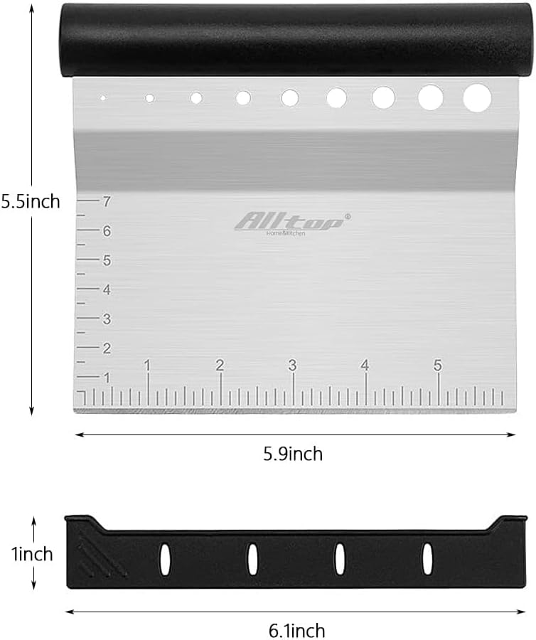 ALLTOP Dough Bench Scraper/Cutter/Chopper, 1 Pack