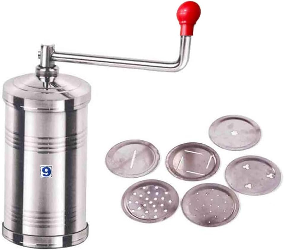 Stainless Steel Sev Maker and Sancha, Manual Pasta Maker, Silver Color