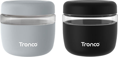 Tronco 24 oz Glass Food Storage Containers with Lids, Airtight, Leak & Spill Proof Glass Lunch Bowls for Meal Prep, Salad, Yogurt, Soup & Stew, Microwave & Dishwasher Safe, BPA-Free, Set of 1