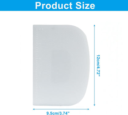 5 Pcs Flexible Bowl Spatula, White