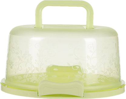 Cake Carrier With Handle Portable Round Cake Box Airtight Cupcake Storage Container With Lid