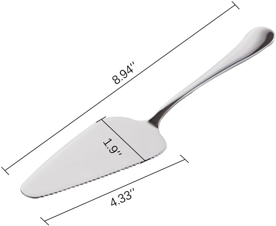 YTYKINOY Pack of 5 Stainless Steel Pie Pizza Cake Pastry Server 8.9inch Pie Pizza Cake Dessert Shovel Cutter