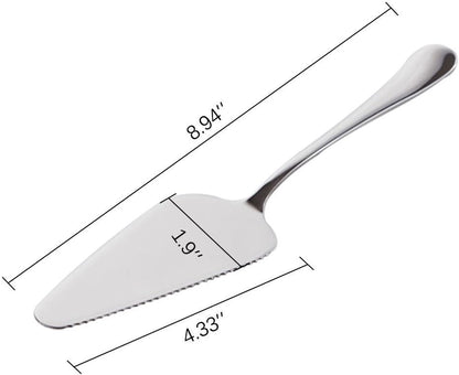 YTYKINOY Pack of 5 Stainless Steel Pie Pizza Cake Pastry Server 8.9inch Pie Pizza Cake Dessert Shovel Cutter
