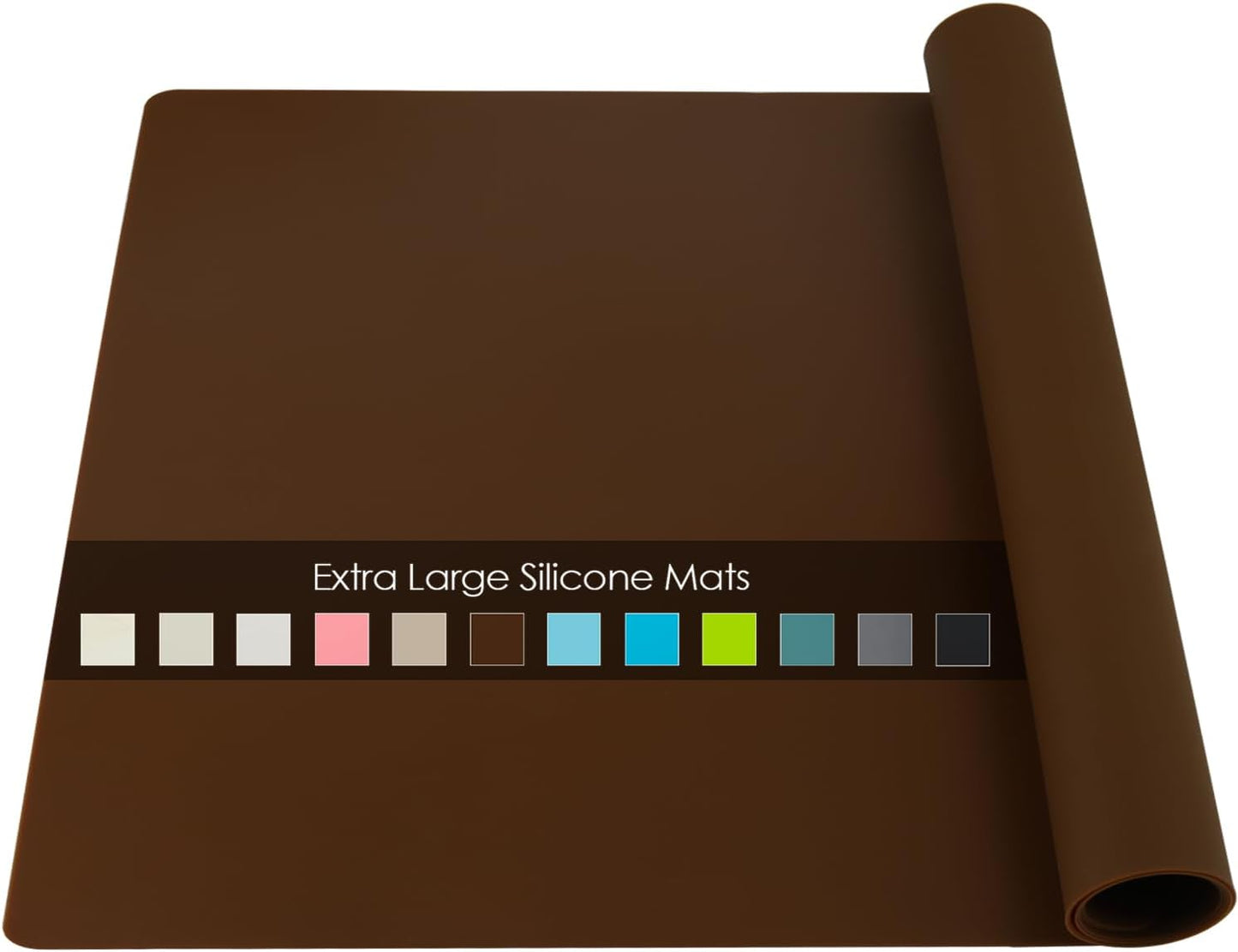 Extra Large Silicone Mats for Kitchen Counter, 27.6'' x 19.7'' Nonskid Silicone Placemats for Kids, Nonstick Purple Silicone Mat for Baking Crafts, Silicone Dab Mat Heat Resistant, 1Pack - Colors B