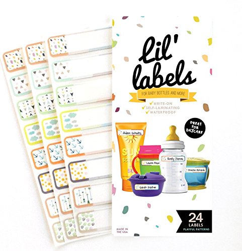 Removeable, Write-On Food Labels, Waterproof, Multipurpose, Freezer Safe, Self-Laminating Label, Dishwasher-Safe for Home Organization and Kitchen Labels (All-Purpose White), Made in The USA