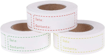 EXCEART 2rolls Food Storage Date Labels Kitchen Stickers for Keeping Removable Adhesive for Freezer and Refrigerator Use for Food Organization