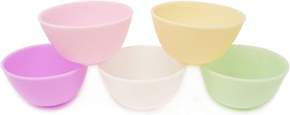 Honbay 5PCS Silicone Mixing Bowls Prep and Serve Bowls for Mixing Facial Mask or Holding Ingredient (8.5��5CM)