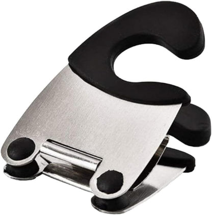 4 Pcs Spoon Holder Pot Tools Pot Clip Rest Kitchen Clamp Clip Stainless Steel Spoon Kitchen Spoon Holder Grip Silicone Spoons Stainless Steel Pot