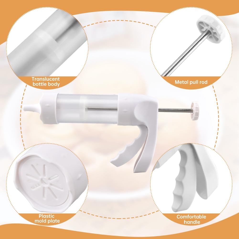 Cookie Press Gun Kit, Spritz Cookie Press Gun Set