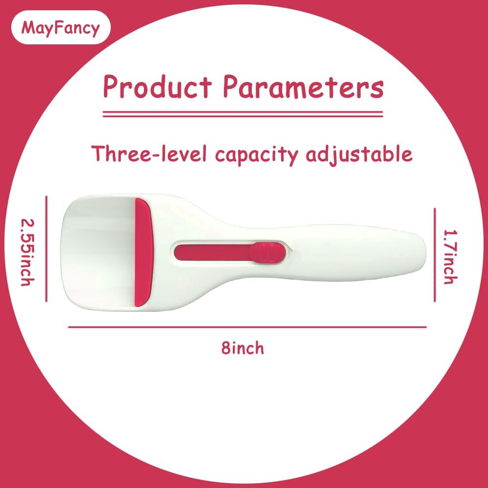 Cupcake Batter Dispenser Scoop with One-Touch Sliding Button