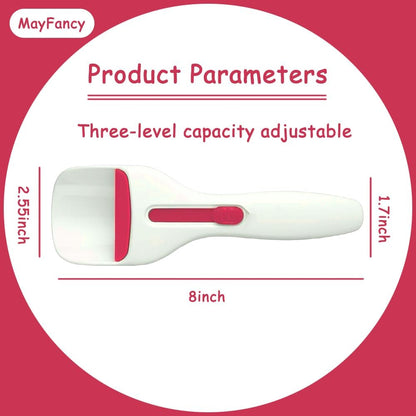 Cupcake Batter Dispenser Scoop with One-Touch Sliding Button