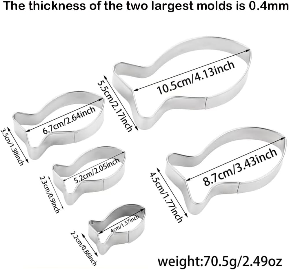 MrCookie 4" Large Christmas Cookie Cutters Set,Thickened Stainless Steel