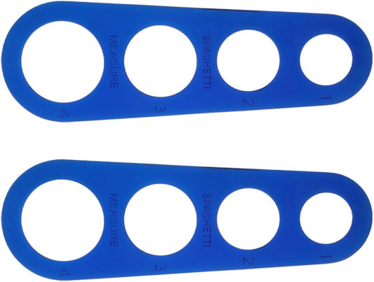 2pcs Stainless Steel 4 Hole Spaghetti Measurer Rulers for Pasta