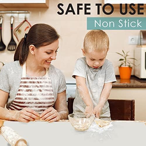 Extra Large Dark Green Countertop Mat - Silicone Table Kitchen Desk Mat - Non-Slip & Heat Resistant - Dinner Placemat Pastry Dough Rolling Mat - Colors B