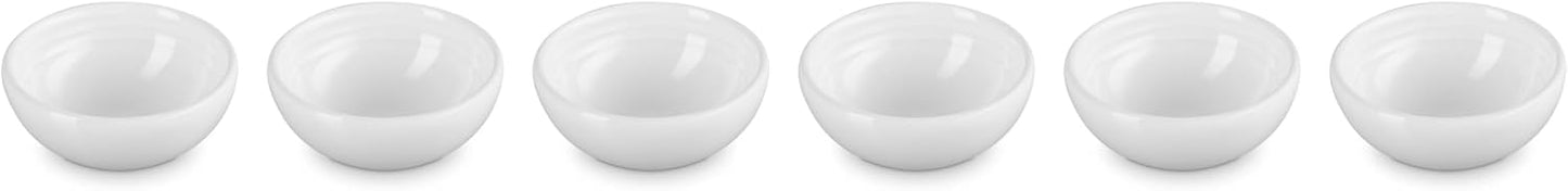 Le Creuset Stoneware Set Of 6 Vancouver Pinch Bowls, Pastel Multi Color