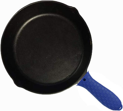 4 pcs Silicone Hot Handle Cover, Assist Pan Holder for Cast Iron Skillets and Traditional Pots - Black