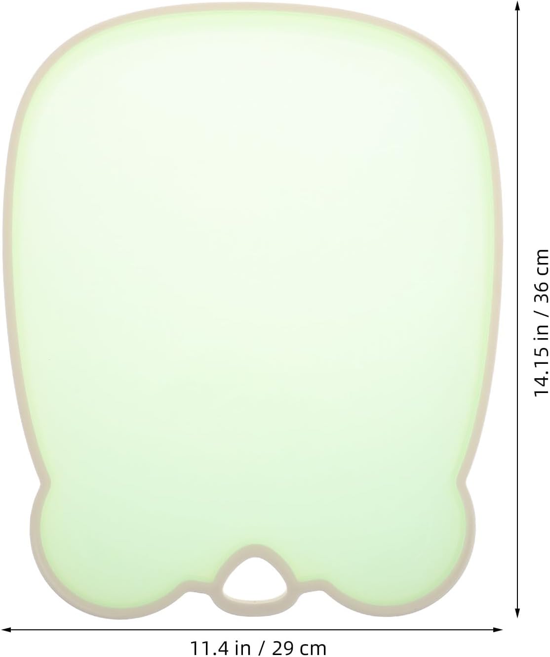 Baluue Large Non-slip Fruit and Vegetable Cutting Mat Jelly Color Kitchen Board for Home Use