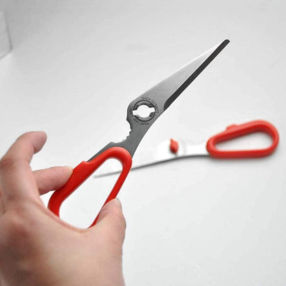 CANARY Japanese Kitchen Scissors Heavy Duty 8.2", Made in JAPAN, Dishwasher Safe Come Apart Blade, Multipurpose Kitchen Scissors, Sharp Serrated Japanese Stainless Steel, Black