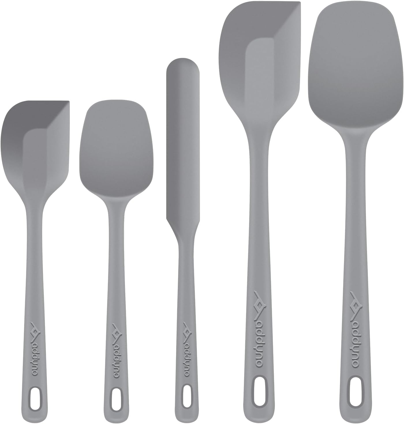 5-Piece Silicone Spatula Set for Baking, 446°F Heat Resistant Non-Stick Cooking Utensils, BPA-Free Food Grade Silicone Scrapers, Non-Scratch Flexible & Dishwasher Safe, Neutral