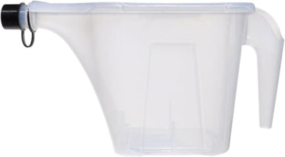 More Birds 3-in-1 Super Tote - 5 lb Capacity Container with Tapered Pour Spout, Easy Grip Handle & Stackable Design, Portable Seed Holder & Dispenser for Backyard Birding and Wildlife, 100-SF-TOTE