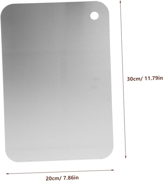Yardwe Chopping Board for Home Double-sided Cutting Mat Stainless Steel Xxl Size Easy to Clean