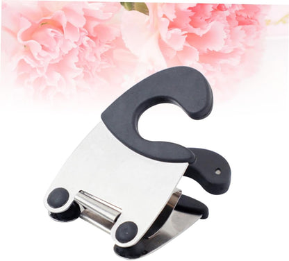 2pcs Pot Clip Spoon Holder - Stainless Steel Utensil Rest for Kitchen Cooking Clip for Spoon Ladle and Spatula Compact Design for Easy Storage