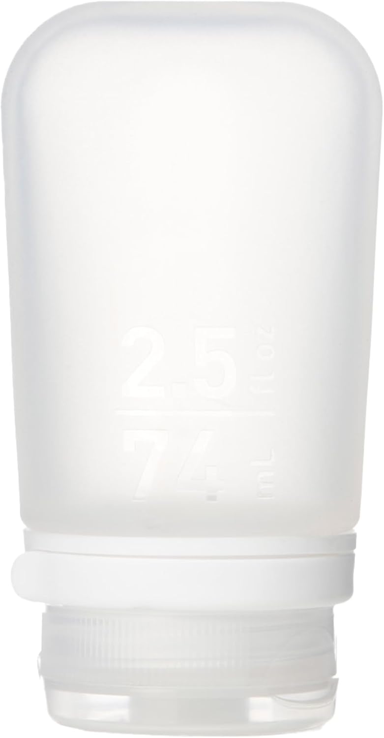 humangear GoToob+ (XL) | Refillable Silicone Travel Bottle | Locking Lid | Food-Safe Material | Blue, XL (6 fl.oz.; 177ml)