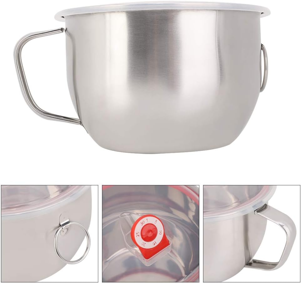 Haofy 1300ml Stainless Steel Instant Noodle Bowl with Handle Leakproof Lid for Soup Ramen Storage Suitable for Travel Home Office Use Easy Clean Durable Lightweight Food Container