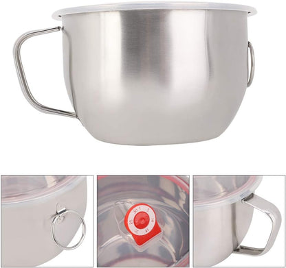 Haofy 1300ml Stainless Steel Instant Noodle Bowl with Handle Leakproof Lid for Soup Ramen Storage Suitable for Travel Home Office Use Easy Clean Durable Lightweight Food Container