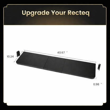 QuliMetal Folding Front Shelf for Traeger Pro 34, Texas Elite 34, Century 885 and Eastwood 34, 37" x 12" Heavy-Duty Grill Prep Table with Cutting Board, Stainless Steel Basin, Lid and 5 Hooks