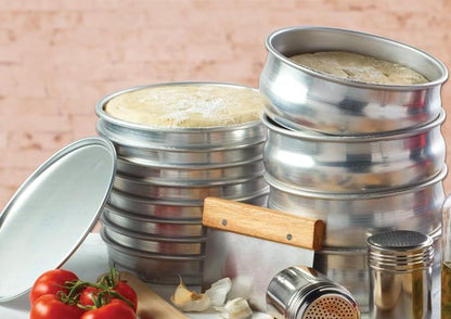 Winco 96 oz Stackable Aluminum Dough Pan