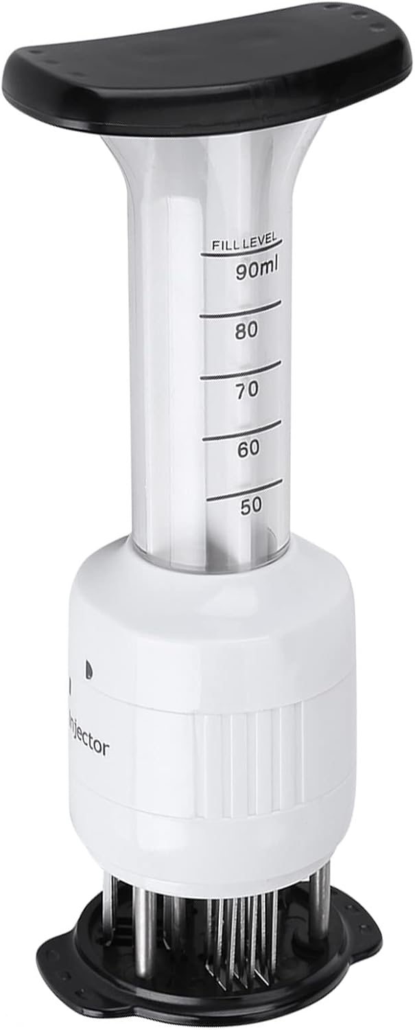 Dioche Meat Marinade Needle Injector, 30 and Tenderizer Injector, Steaks Flavor Syringe Cook Kitchen Tool, for BBQ, Turkey, Fish, Brisket, Pork and Chicken